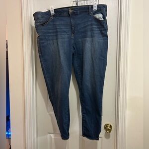GUC LuLaRoe Plus Size 42 Waist Premium Denim Dark Skinny Jeans